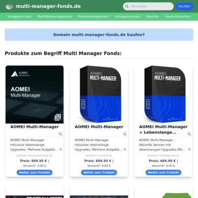 Screenshot multi-manager-fonds.de