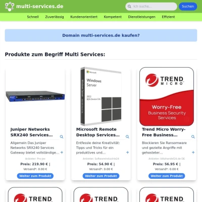 Screenshot multi-services.de