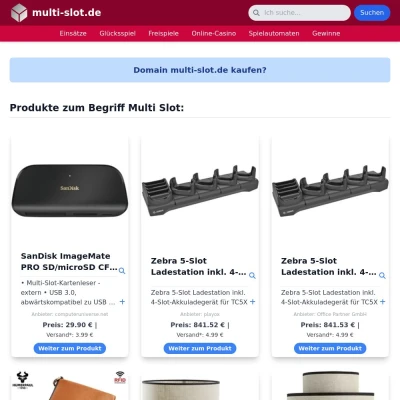 Screenshot multi-slot.de