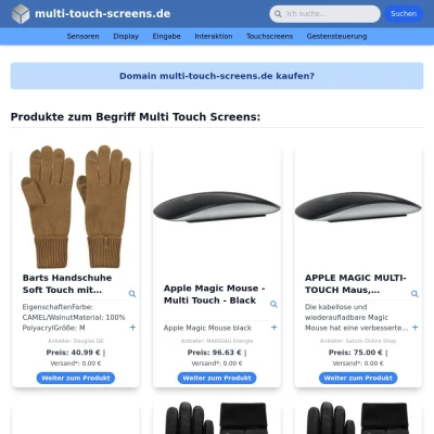 Screenshot multi-touch-screens.de