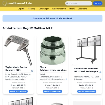Screenshot multicar-m21.de