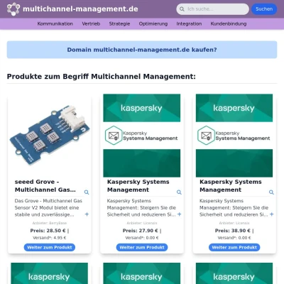 Screenshot multichannel-management.de