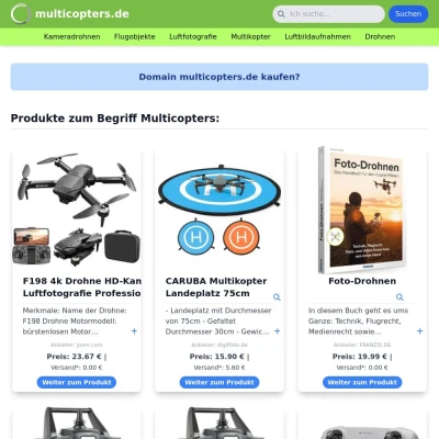 Screenshot multicopters.de