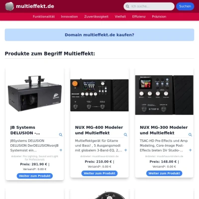 Screenshot multieffekt.de