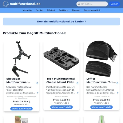 Screenshot multifunctional.de