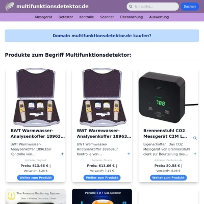 Screenshot multifunktionsdetektor.de