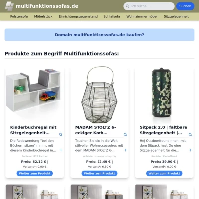 Screenshot multifunktionssofas.de