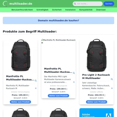 Screenshot multiloader.de