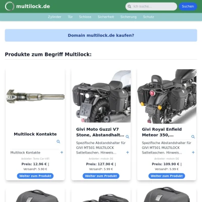 Screenshot multilock.de