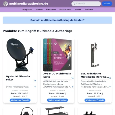 Screenshot multimedia-authoring.de