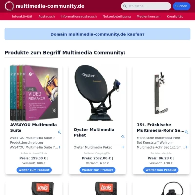 Screenshot multimedia-community.de