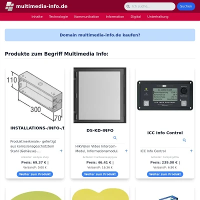 Screenshot multimedia-info.de