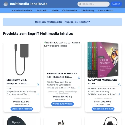 Screenshot multimedia-inhalte.de