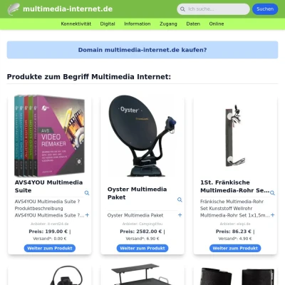 Screenshot multimedia-internet.de