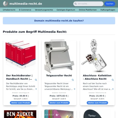 Screenshot multimedia-recht.de