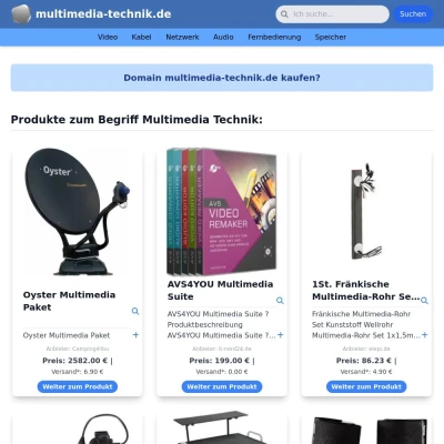 Screenshot multimedia-technik.de