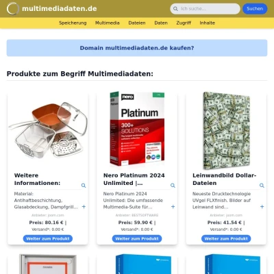 Screenshot multimediadaten.de
