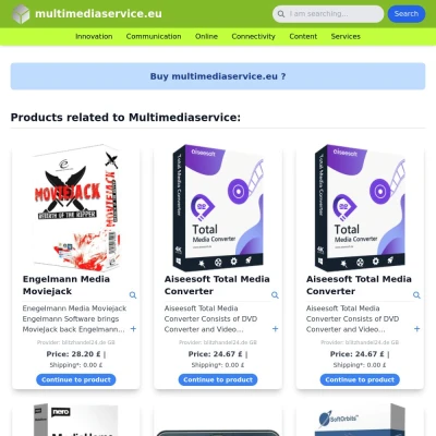 Screenshot multimediaservice.eu