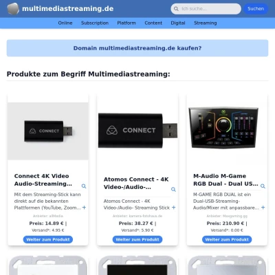 Screenshot multimediastreaming.de