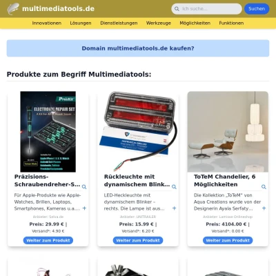 Screenshot multimediatools.de