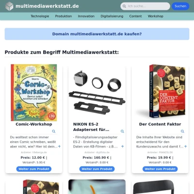 Screenshot multimediawerkstatt.de