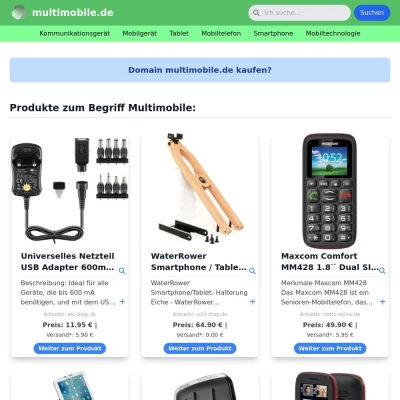 Screenshot multimobile.de