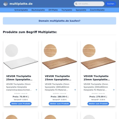 Screenshot multiplatte.de