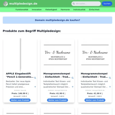 Screenshot multipledesign.de