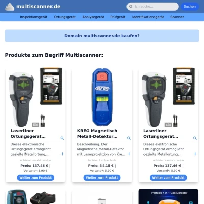 Screenshot multiscanner.de