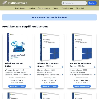Screenshot multiserver.de