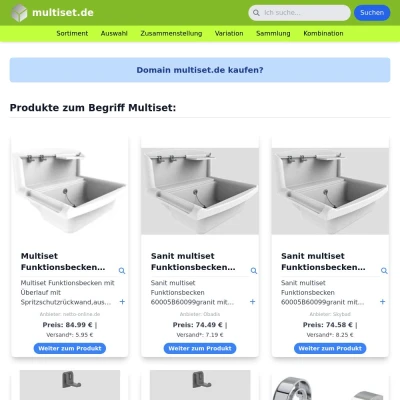 Screenshot multiset.de
