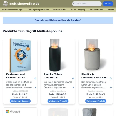 Screenshot multishoponline.de