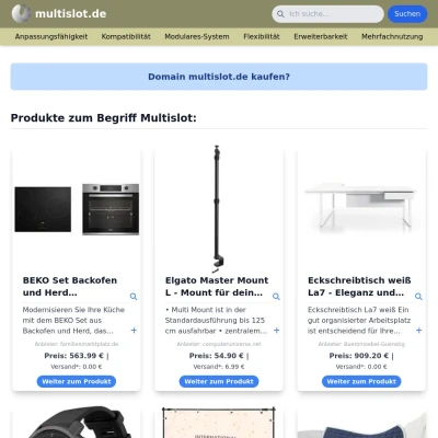 Screenshot multislot.de