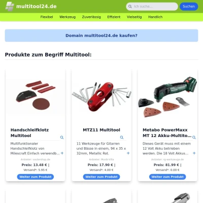 Screenshot multitool24.de