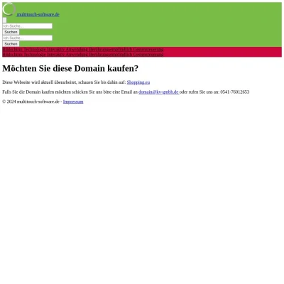 Screenshot multitouch-software.de