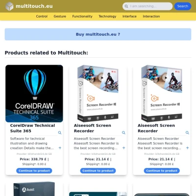 Screenshot multitouch.eu