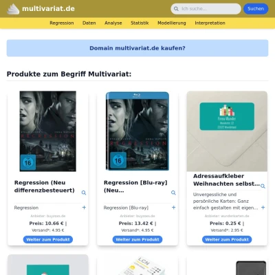 Screenshot multivariat.de