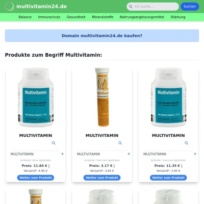 Screenshot multivitamin24.de