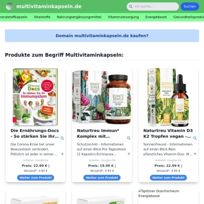 Screenshot multivitaminkapseln.de