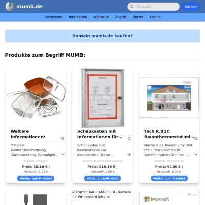 Screenshot mumb.de