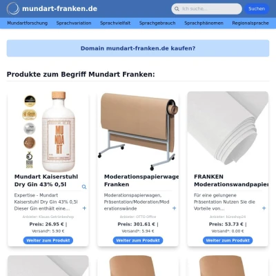 Screenshot mundart-franken.de
