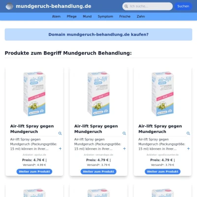 Screenshot mundgeruch-behandlung.de