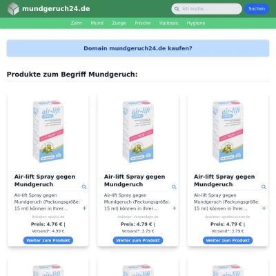 Screenshot mundgeruch24.de