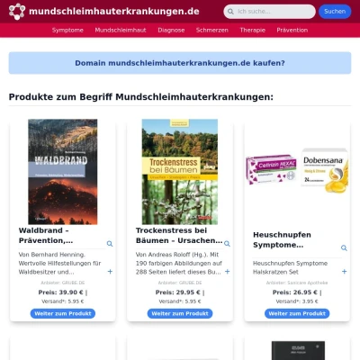 Screenshot mundschleimhauterkrankungen.de