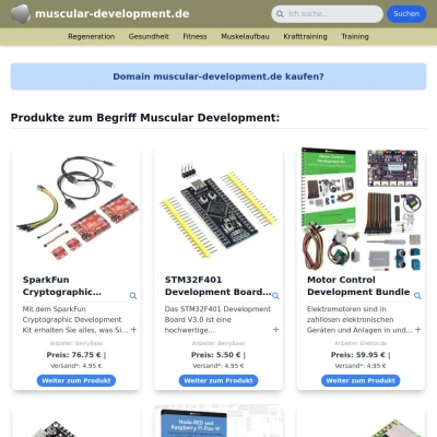 Screenshot muscular-development.de