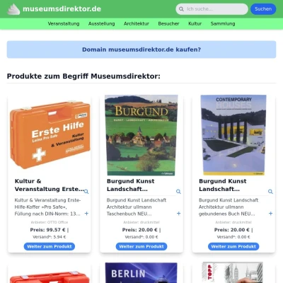 Screenshot museumsdirektor.de