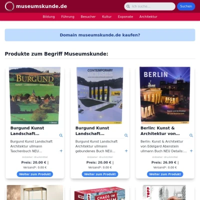 Screenshot museumskunde.de