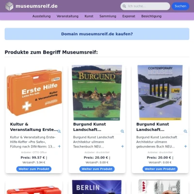 Screenshot museumsreif.de