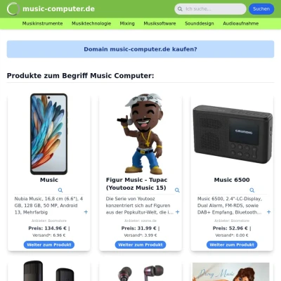 Screenshot music-computer.de