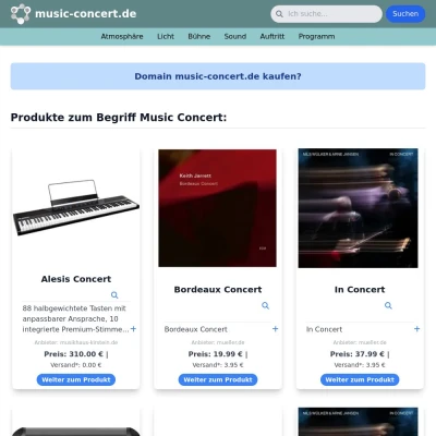 Screenshot music-concert.de